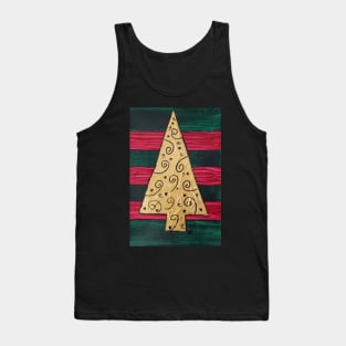 Golden Tree Swirls Tank Top